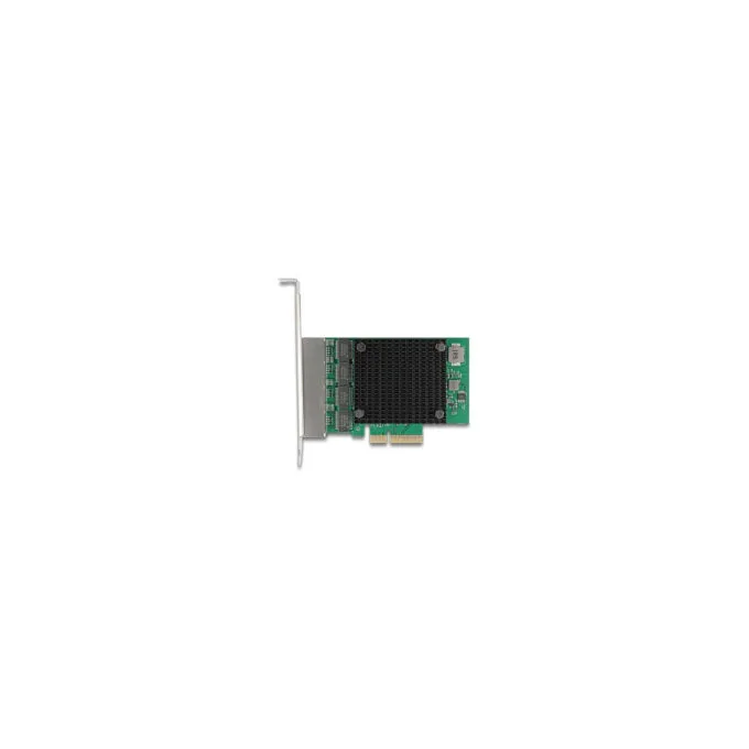 PCI Express x4 Netzwerkkarte 2.5 Gigabit LAN 4 x RJ45 RTL8125 — image 1