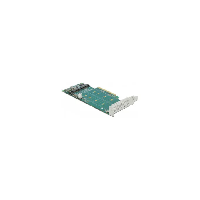 PCI Express x8 Karte zu 2 x intern NVMe M.2 Key M - Bifurcation - Low Profile Formfaktor — image 2