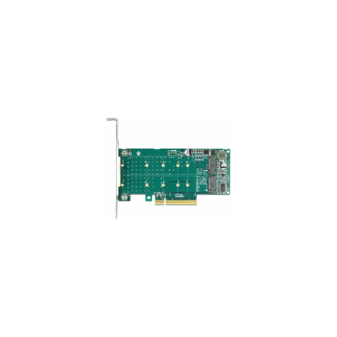 PCI Express x8 Karte zu 2 x intern NVMe M.2 Key M - Bifurcation - Low Profile Formfaktor — image 3