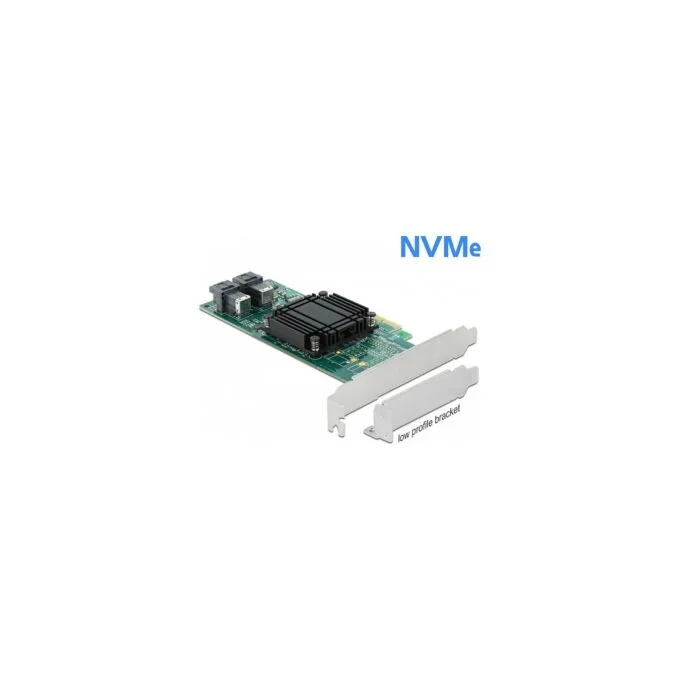 PCI Express x8 Karte zu 2 x intern SFF-8643 NVMe - Low Profile Formfaktor — image 4