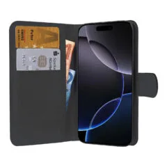 PEDEA Book Cover Classic fr Apple iPhone 16 Pro Max black