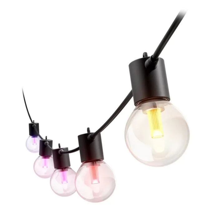 Philips Hue Festavia Globe Außenlichterkette, White and Color Ambiance, 14 m Länge, 20 Lampenkugeln, dimmbar, Steueru... — image 1
