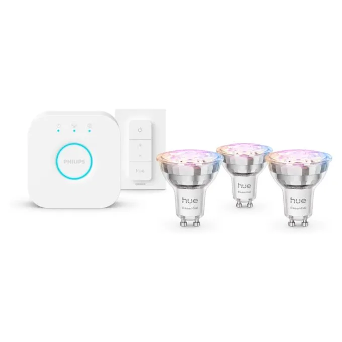 Philips Hue Starter Kit Essential GU10 3P+Switch+V2 bridge — image 1