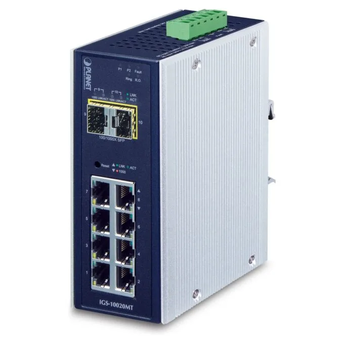 Planet IGS-10020MT 8-Port Managed Switch — image 1