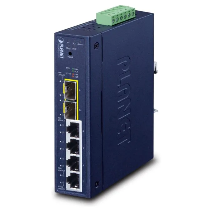 Planet IGS-4215-4T2S 4-Port Industrial Managed Switch — image 1
