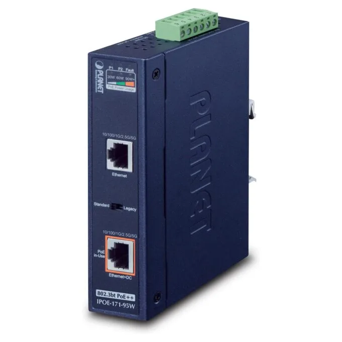 Planet IPOE-171-95W Industrial Single-Port 10 100 1000Mbps — image 1