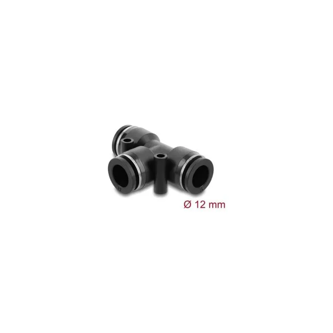 Pneumatik Steckverbinder 12 mm mit zwei Befestigungslöchern T-Form — image 1