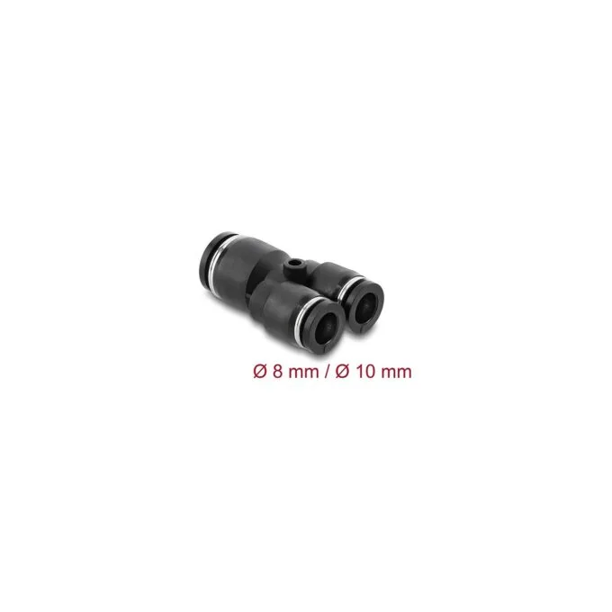 Pneumatik Steckverbinder 2 x 8 mm zu 1 x 10 mm mit Befestigungsloch Y-Form — image 2