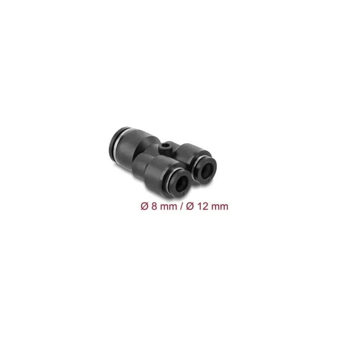 Pneumatik Steckverbinder 2 x 8 mm zu 1 x 12 mm mit Befestigungsloch Y-Form — image 2