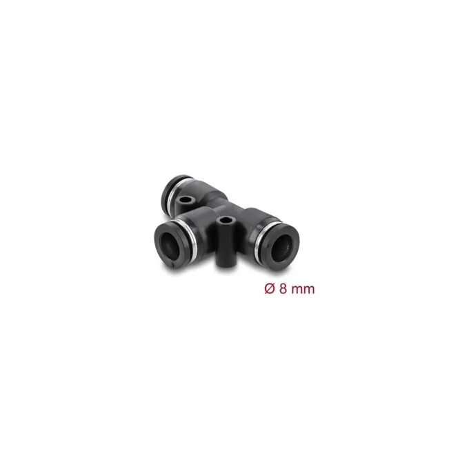 Pneumatik Steckverbinder 8 mm mit zwei Befestigungslöchern T-Form — image 1