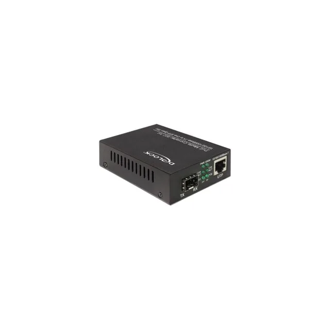 PoE+ Medienkonverter 10 100 1000Base-T zu SFP — image 1