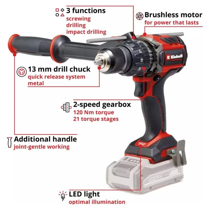Professional Akku-Schlagbohrschrauber TP-CD 18 120 Li-i BL - Solo, 18Volt — image 4