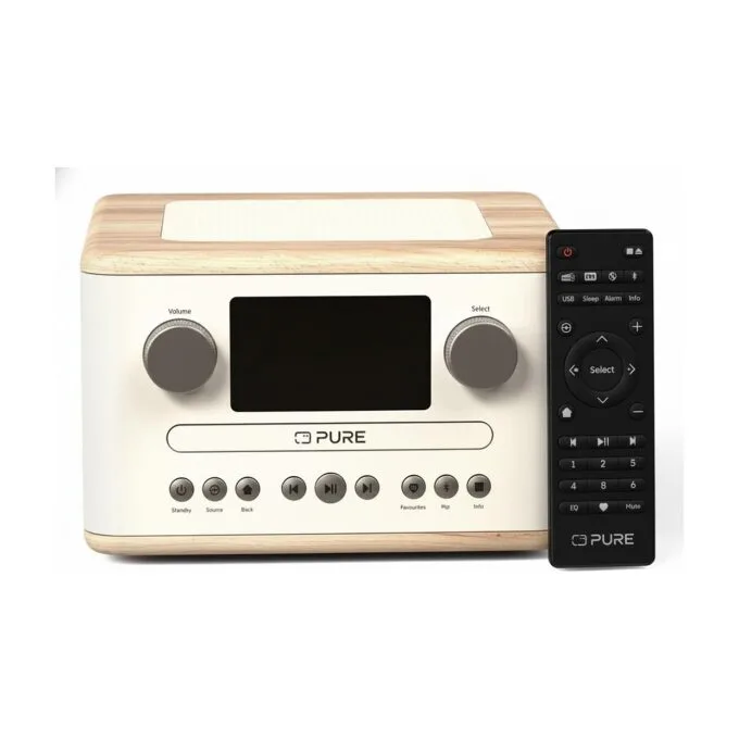 Pure Classic C-D4 Digitalradio White Oak EU UK — image 1
