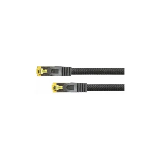 Python Patchkabel mit Cat.7 Rohkabel S FTP PiMF halogenfrei 0,5m schwarz — image 1