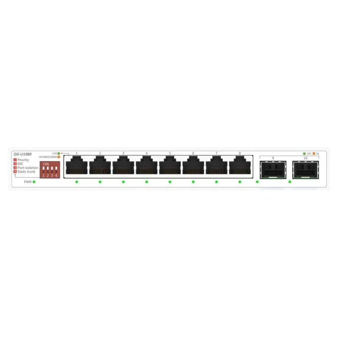 QG-U1080 8-Port 2.5G + 2-Port 10G SFP+ Switch — image 1