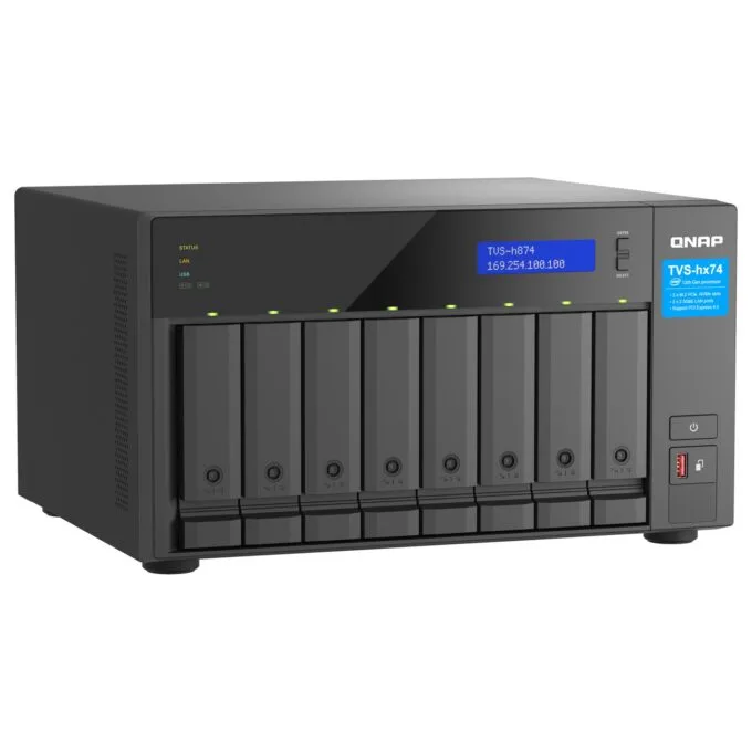 QNAP TVS-H874T-I7-32G 8-Bay NAS Intel Core i7-12700 12-core 20-thread Thunderbolt 4 ZFS Based — image 3