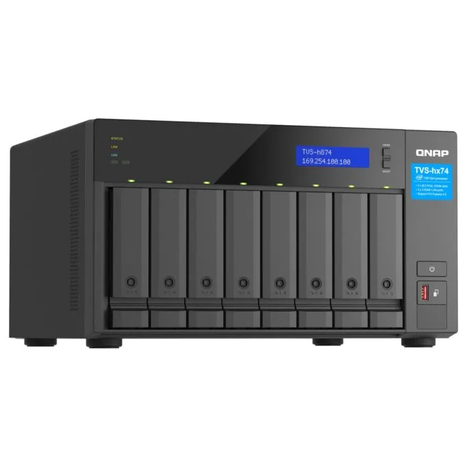 QNAP TVS-H874T-I7-32G 8-Bay NAS Intel Core i7-12700 12-core 20-thread Thunderbolt 4 ZFS Based — image 4