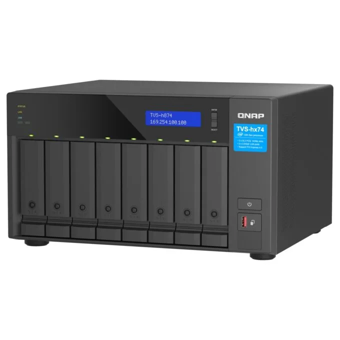 QNAP TVS-H874T-I7-32G 8-Bay NAS Intel Core i7-12700 12-core 20-thread Thunderbolt 4 ZFS Based — image 5