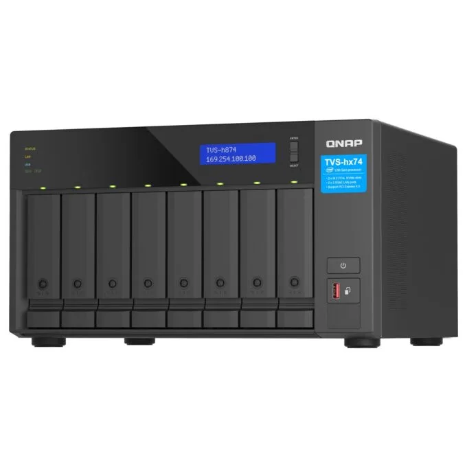 QNAP TVS-H874T-I7-32G 8-Bay NAS Intel Core i7-12700 12-core 20-thread Thunderbolt 4 ZFS Based — image 6