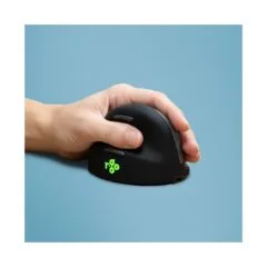 R-Go Maus HE ergonomisch links Bluetooth mittel schw. silb retail