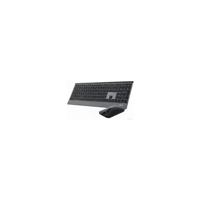 Rapoo Kabelloses Multi-Mode-Deskset 9500M QWERTZ Keyboard + Mouse black — image 1