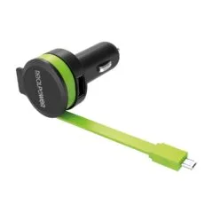 RealPower KFZ-Ladegerät Charger M 2400mA 1xUSB 1xMicro-USB