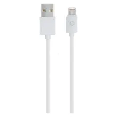 RealPower Lade Datenkabel USB-A auf Lightning 1m weiß MFI