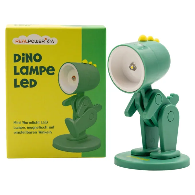 RealPower LED-Tier Taschenlampe Green Dino mit Sockel — image 3