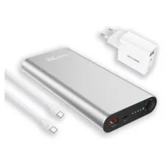 RealPower Powerbank PB-20000PD Pro Set silber 20.000mAh