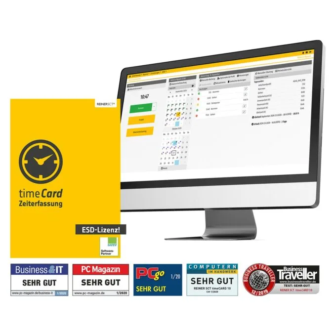 REINERSCT timeCard 10 Zeiterfassung Jahreslizenz fuer 500 Mitarbeiter — image 2