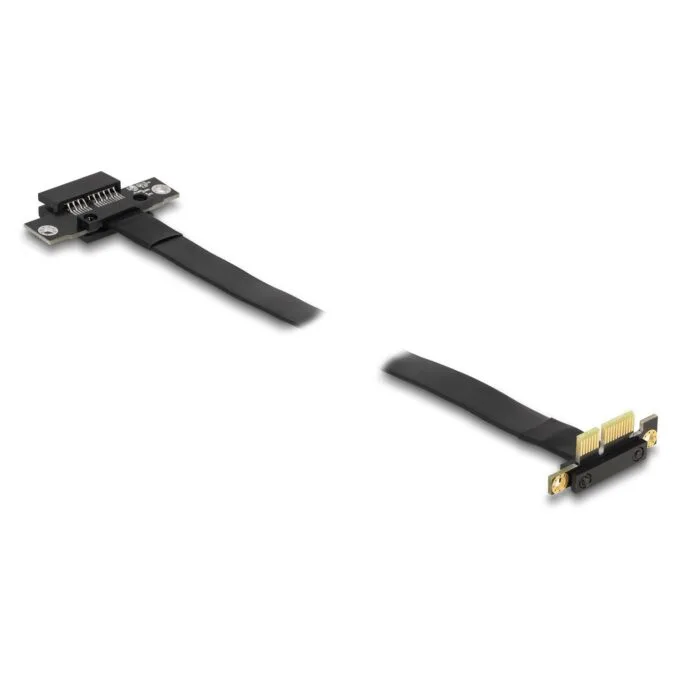 Riser Karte PCI Express x1 Stecker 90° gewinkelt zu x1 Slot mit Kabel 60 cm — image 2