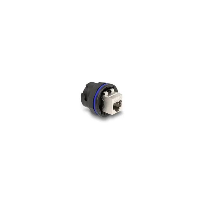 RJ45 Cat.6A Einbaubuchse Kupplung schwarz — image 1