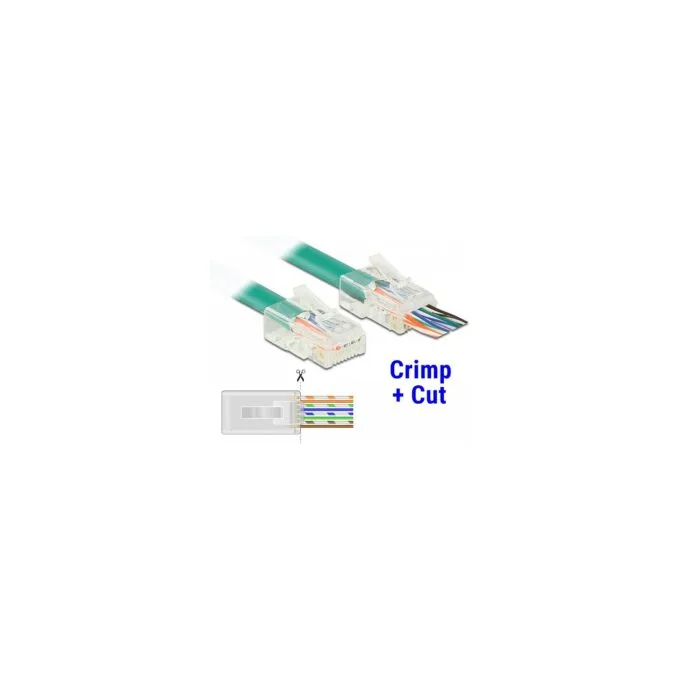 RJ45 Crimp+Cut Stecker Cat.6 UTP 20 Stück — image 2