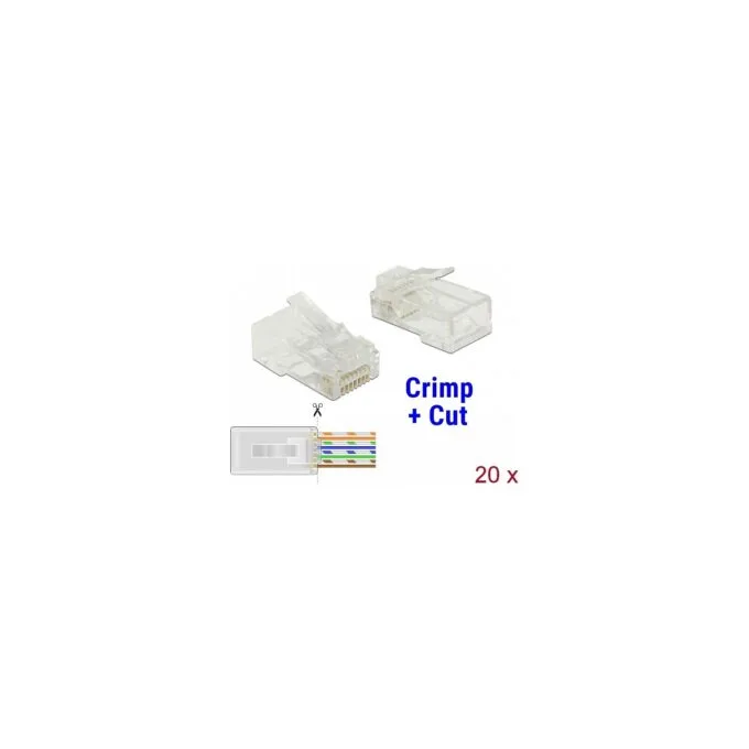 RJ45 Crimp+Cut Stecker Cat.6 UTP 20 Stück — image 1