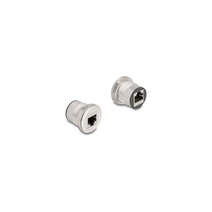 RJ45 Einbaubuchse Kupplung Cat.6 STP Aluminium — image 1