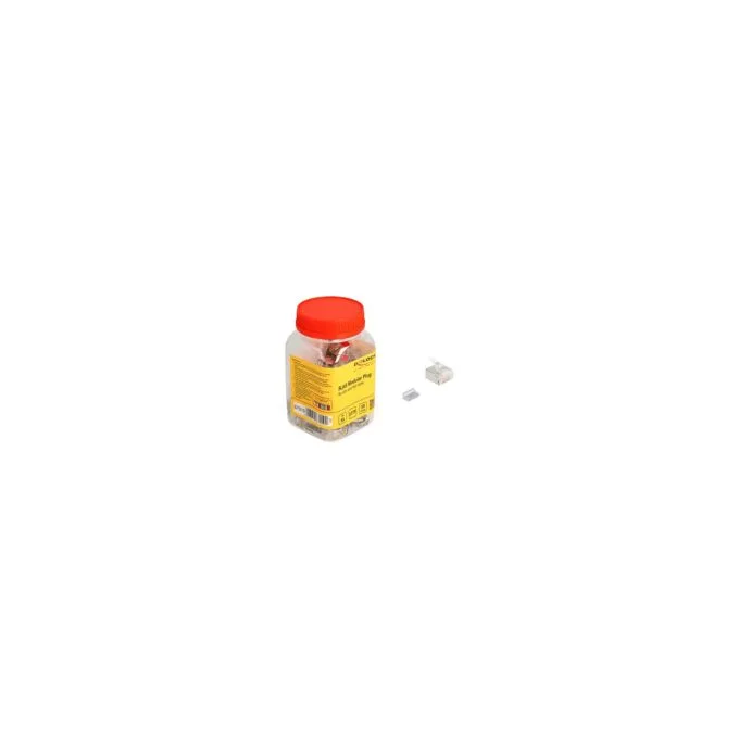 RJ45 Modularer Stecker Cat.6A für Slim und Flachbandkabel 100er Set — image 3