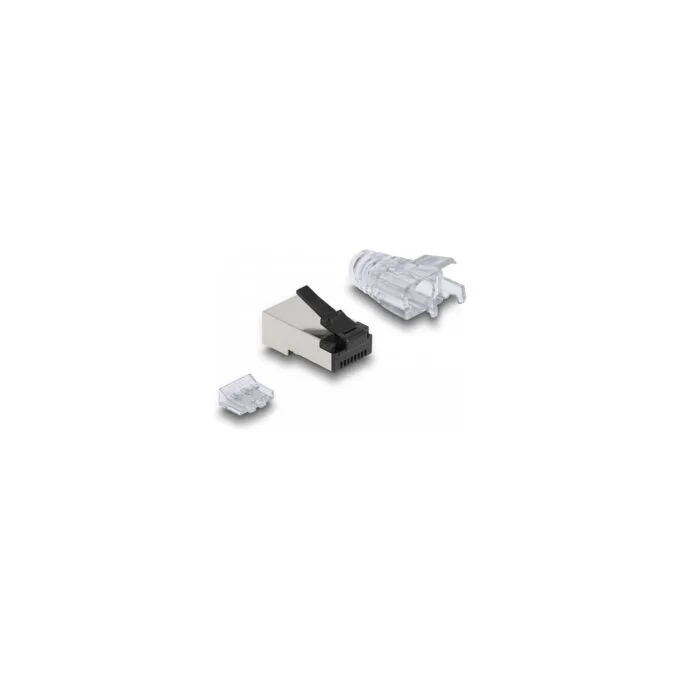 RJ45 Modularer Stecker mit robuster Rastnase Cat.6 und Knickschutztülle 50er Set — image 3