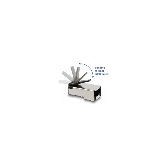 RJ45 Modularer Stecker mit robuster Rastnase Cat.6 und Knickschutztülle 50er Set — image 4
