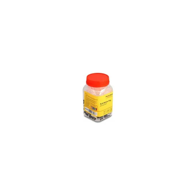 RJ45 Modularer Stecker mit robuster Rastnase Cat.6 und Knickschutztülle 50er Set — image 1