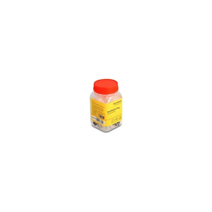 RJ45 Modularer Stecker mit vorderer Öffnung (easy connect) Cat.6 und Knickschutztülle 50er Set — image 1
