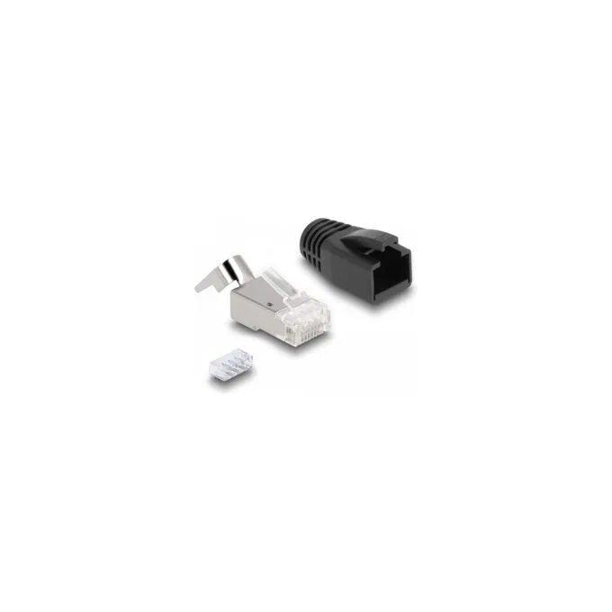 RJ45 Modularer Stecker mit Zugentlastung Cat.6A. Cat.7 und Knickschutztülle 25er Set — image 3