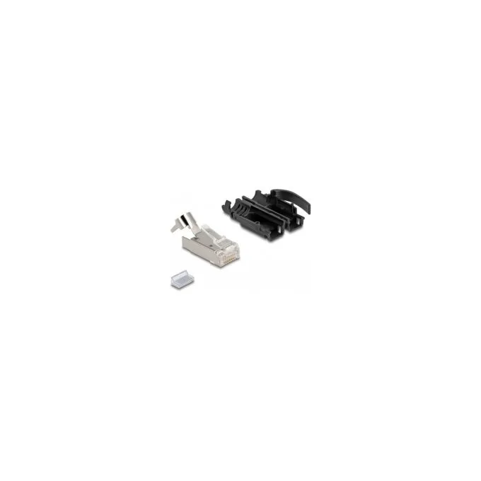 RJ45 Modularer Stecker mit Zugentlastung Cat.6A und robuster Knickschutztülle 25er Set — image 2