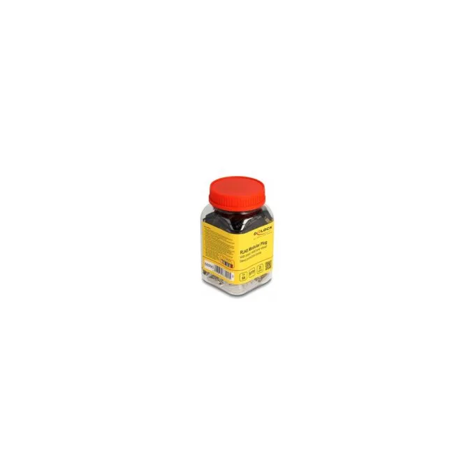 RJ45 Modularer Stecker mit Zugentlastung Cat.6A und robuster Knickschutztülle 25er Set — image 1