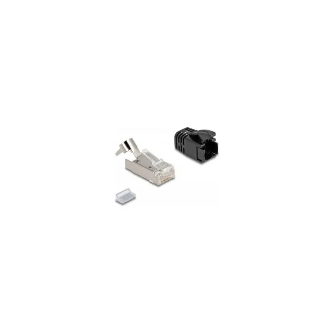 RJ45 Modularer Stecker mit Zugentlastung Cat.8.1 und Knickschutztülle 25er Set — image 2
