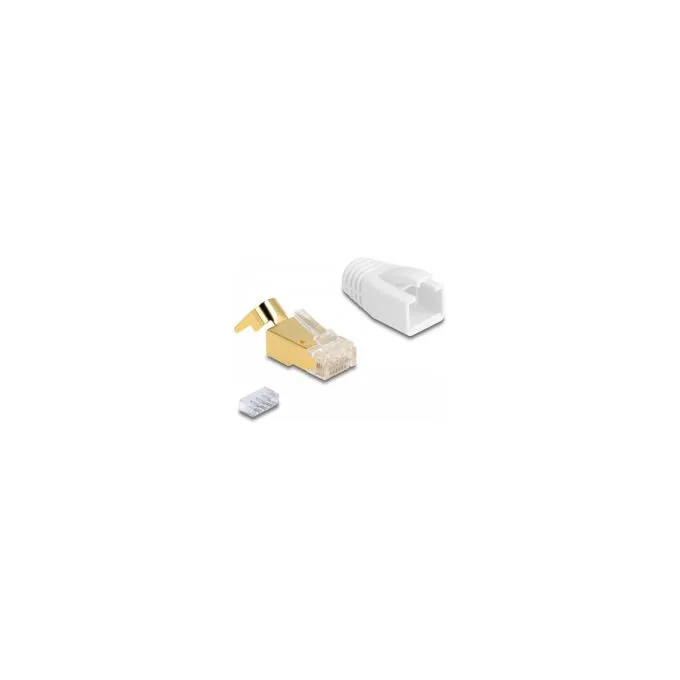 RJ45 Modularer Stecker mit Zugentlastung und Knickschutztülle für Cat.7 Rundkabel 25er Set — image 2