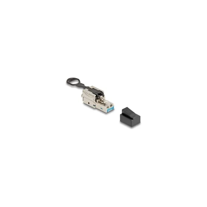RJ45 Stecker feldkonfektionierbar Cat.6A mit Push und Pull Lasche werkzeugfrei — image 1