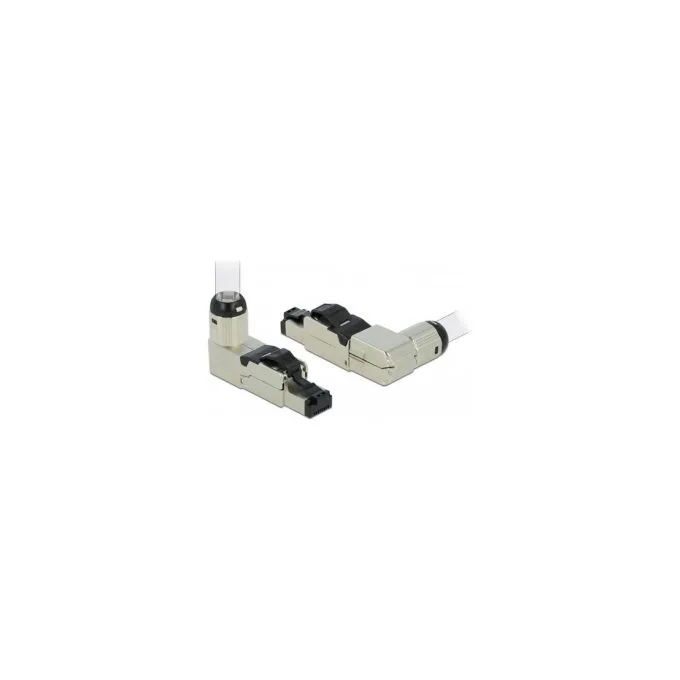 RJ45 Stecker feldkonfektionierbar Cat.8.1 Metall gewinkelt — image 1