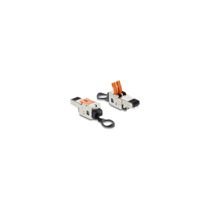 RJ45 Stecker mit Klemmverschluss 2 Pin + - werkzeugfrei - composite power connector — image 1