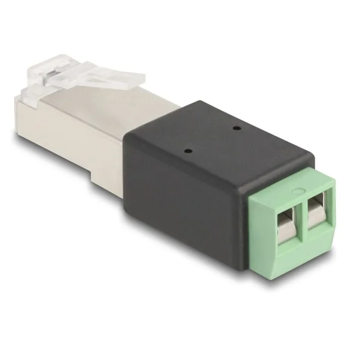 RJ45 Stecker zu Terminalblock Adapter 2 Pin — image 2