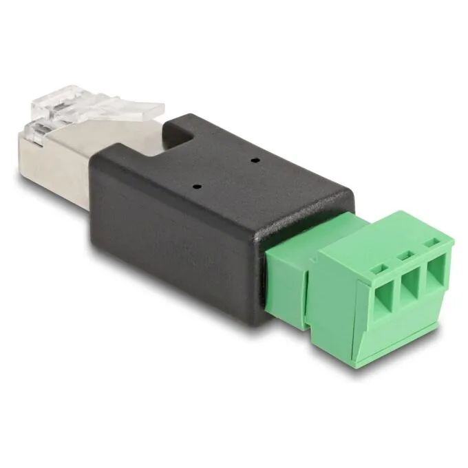 RJ45 Stecker zu Terminalblock Adapter 3 Pin 2-teilig — image 2